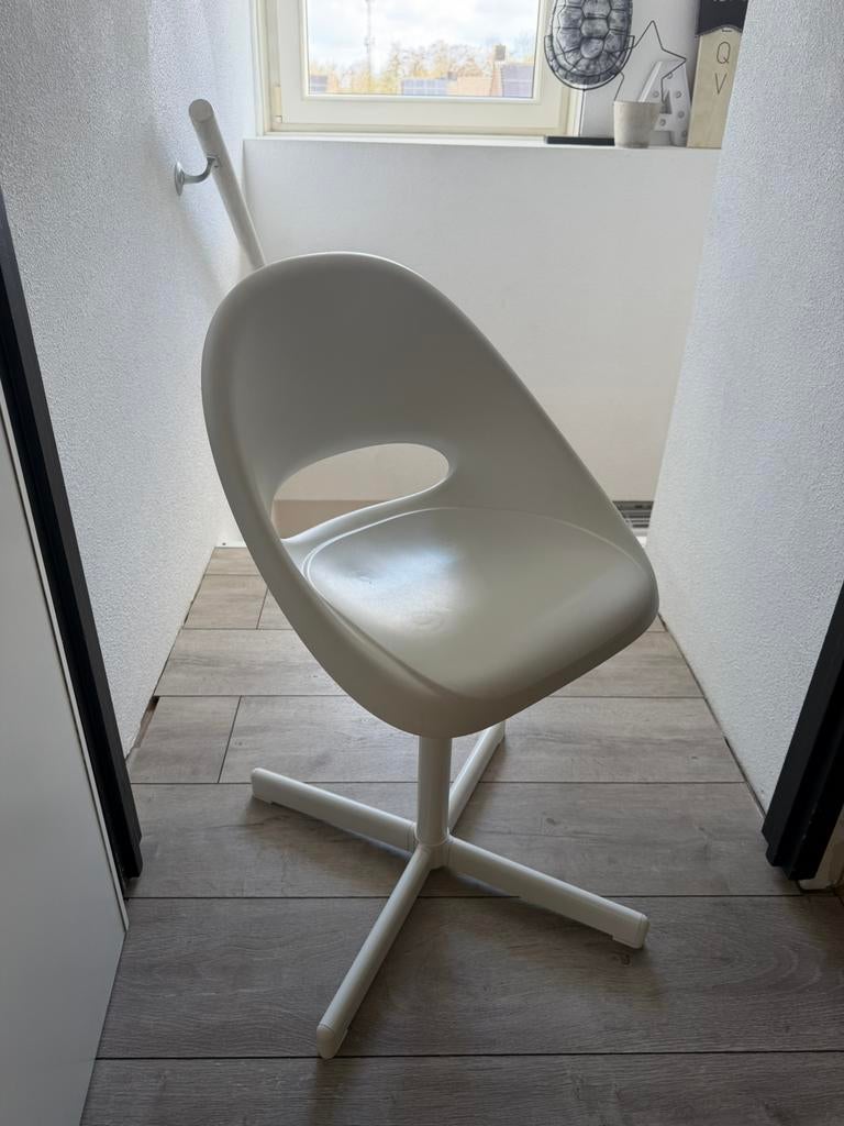 Loberget kinderbureau stoel, Ophalen, Gebruikt, Wit, Bureaustoel