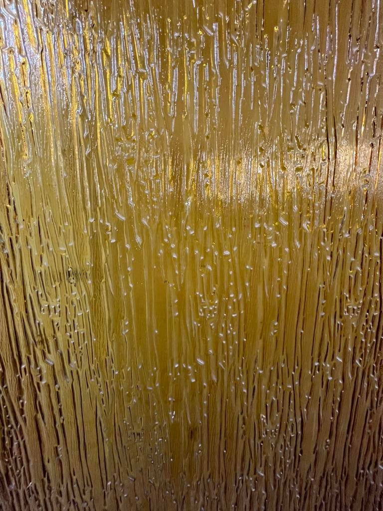 Geel figuur glas niagara, Doe-het-zelf en Verbouw, Ophalen, Minder dan 80 cm, Glasplaat, 160 cm of meer