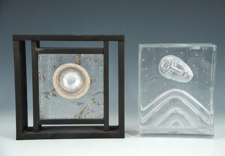 Glazen object Bertil Vallien - Icon Eyewitness - Kosta Boda, Antiek en Kunst, Antiek | Glas en Kristal, Ophalen of Verzenden