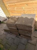 Grijze tuin tegels, Tuin en Terras, Tegels en Klinkers, Ophalen, Gebruikt, Beton, Terrastegels