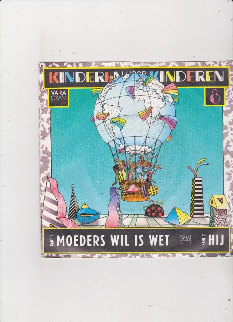 7"Single Kinderen voor Kinderen - Moeders wil is wet, Cd's en Dvd's, Vinyl Singles, Ophalen of Verzenden, Gebruikt, Nederlandstalig