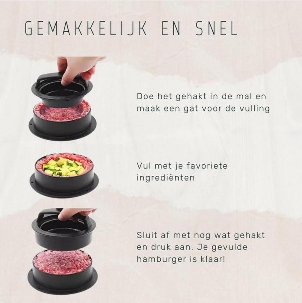 Hamburgerpers nieuw, Overige typen, Kunststof, Nieuw, Ophalen of Verzenden