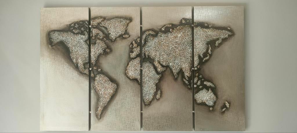 Schilderij wereld, Antiek en Kunst, Ophalen