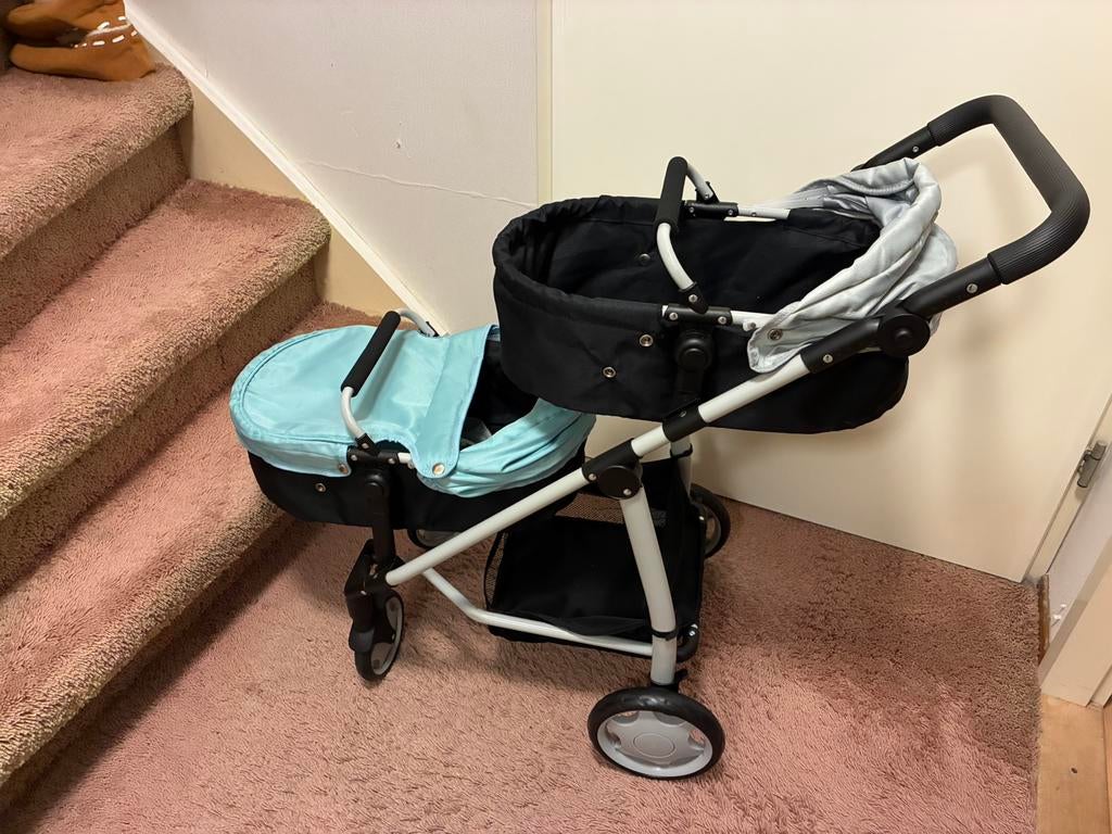 Tweeling poppen wagen, Kinderen en Baby's, Buggy's, Ophalen, Zo goed als nieuw