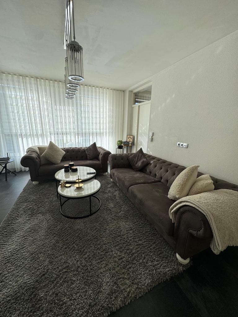 Chester bank 3 persoons en 2 persoons, Huis en Inrichting, Ophalen, Gebruikt, 75 tot 100 cm, Minder dan 150 cm