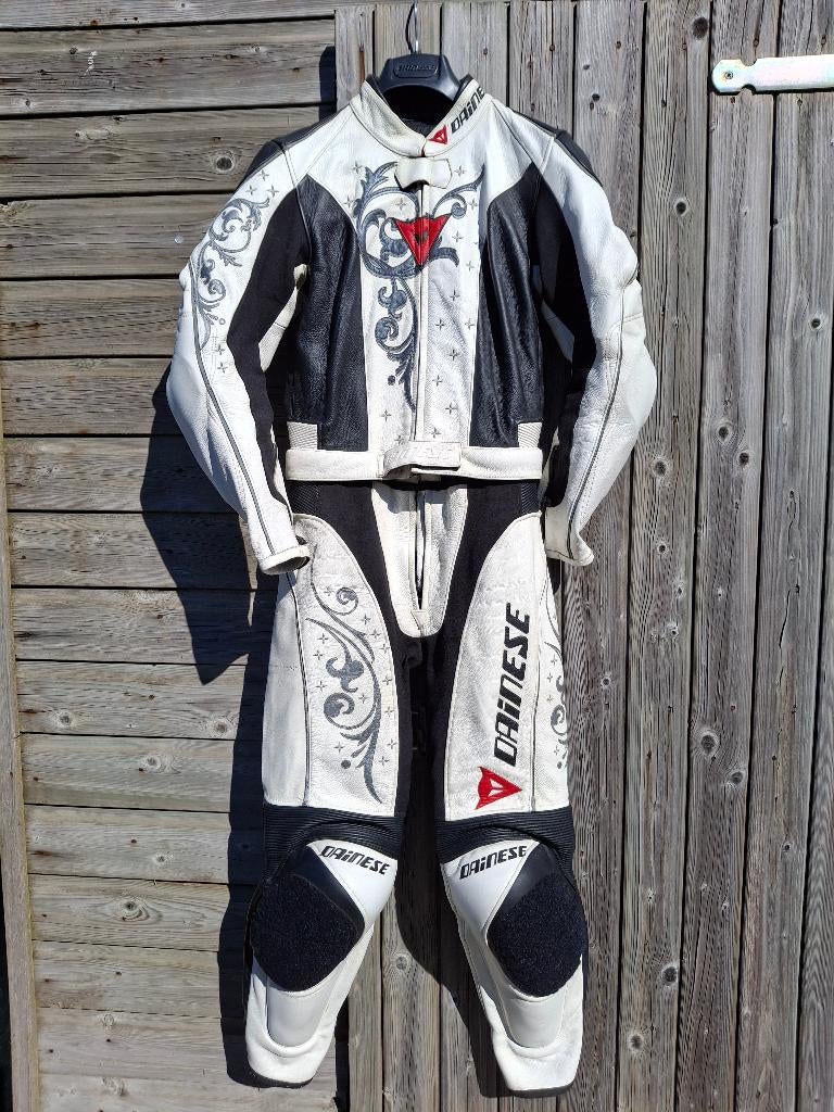 Dainese Yu Lady leren (dames) motorpak Combipak Mt 34/36, Dainese, Combipak, Ophalen of Verzenden, Dames