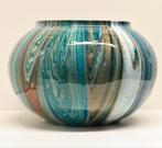 Bolvaas pouringart kunst gegoten handmade epoxy uniek vazen, Overige kleuren, Nieuw, Ophalen of Verzenden, Glas