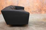 ZGANieuw! unieke zwarte leren Montis Riva design bank, 100 tot 125 cm, Montis, Montis, Driepersoons