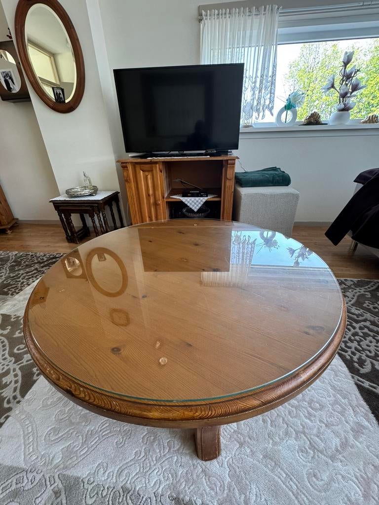 Gratis meubels, Huis en Inrichting, Tafels | Salontafels, Rond, Zo goed als nieuw, Minder dan 50 cm, 50 tot 100 cm