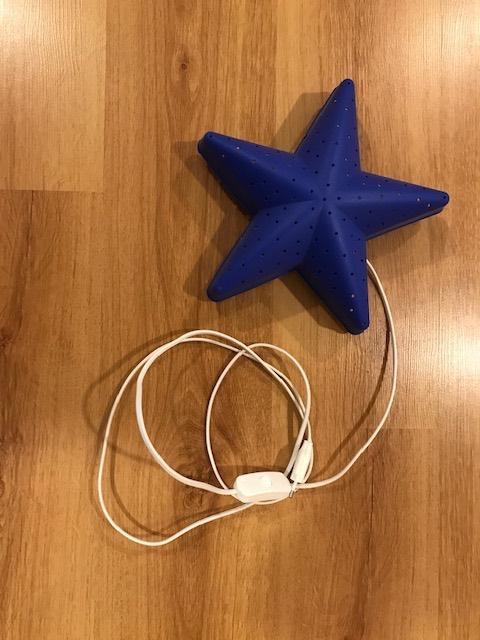 Blauw sterren nachtlampje voor de kinderkamer, Ophalen of Verzenden, Nieuw