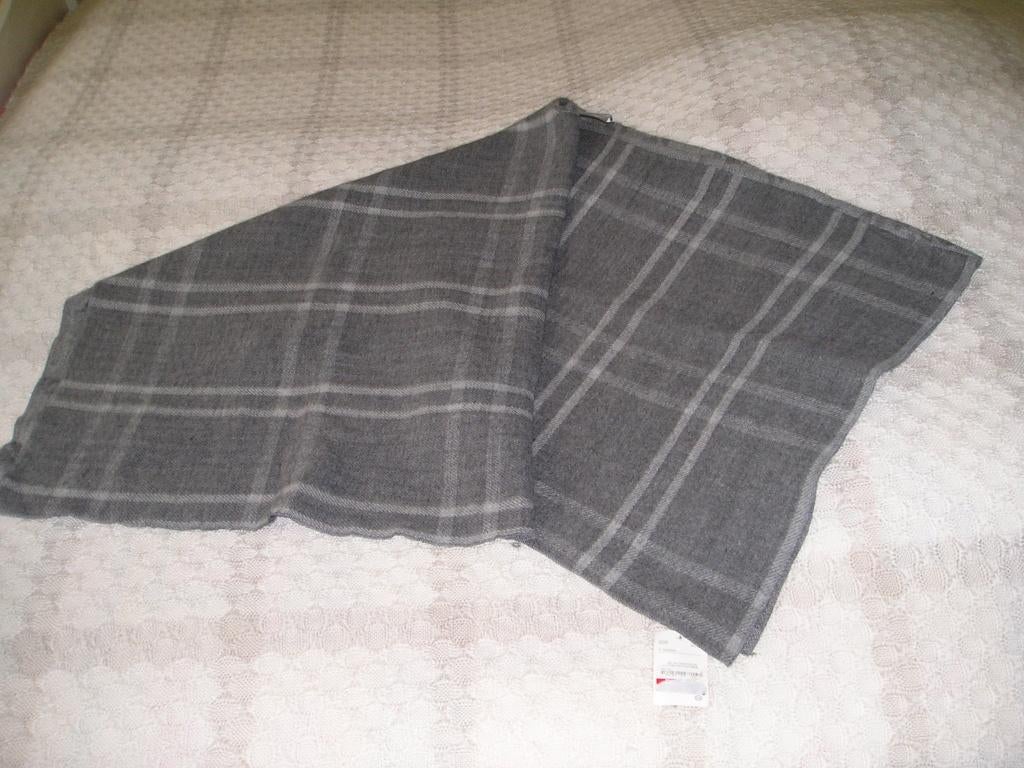NIEUW - grote grijze omslagdoek - 2 verschillende kanten, Ophalen, Nieuw