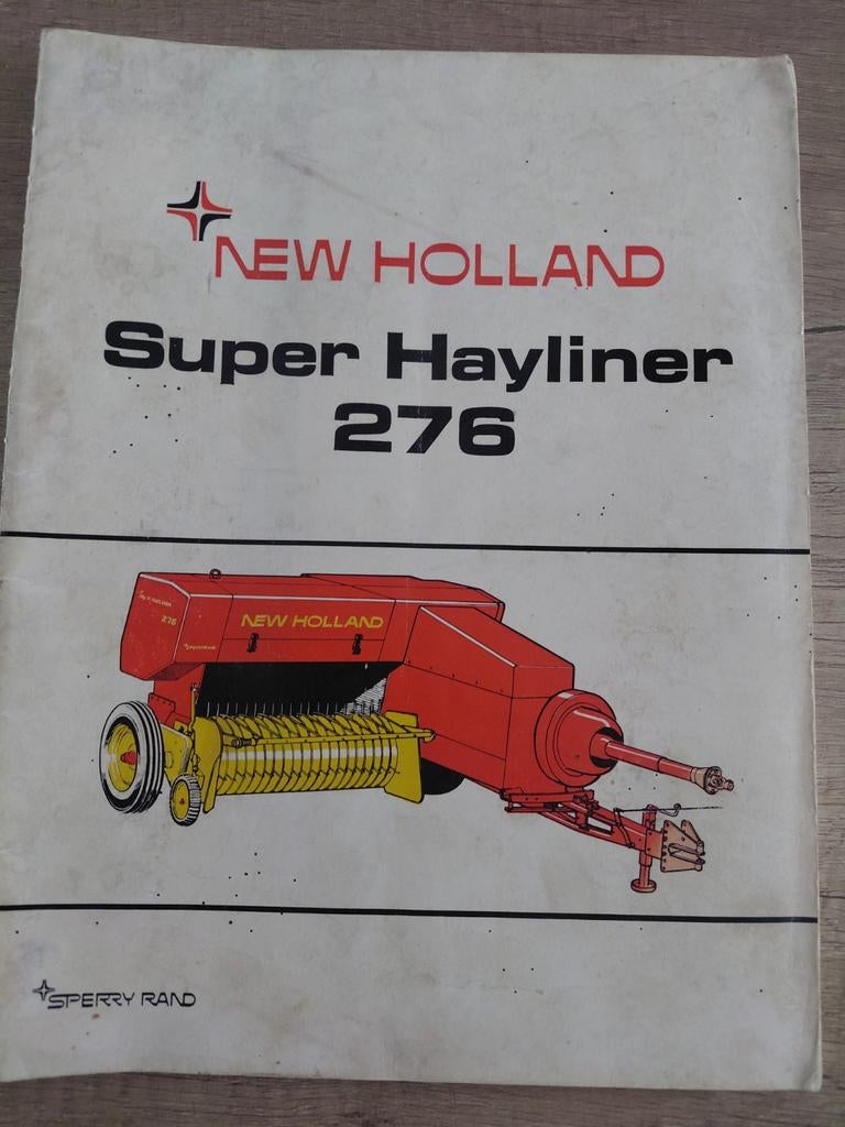 New Holland 276 instructieboek, Ophalen of Verzenden