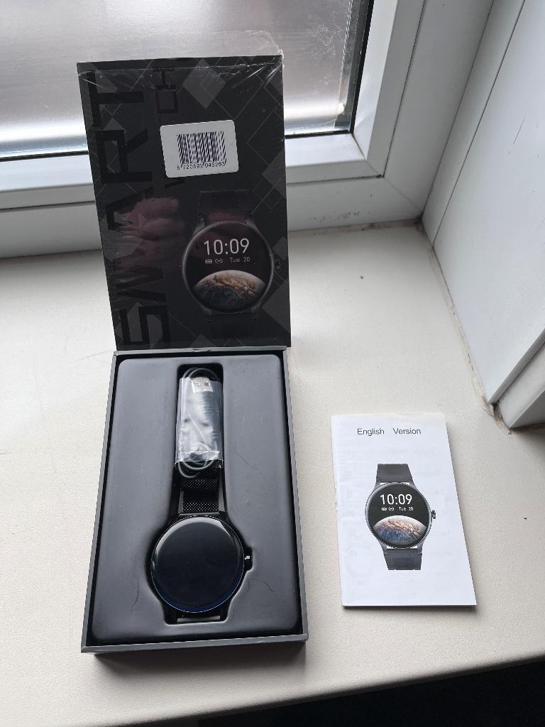 Smartwatch nieuw in doos, Afstand, Zwart, Nieuw, Ophalen of Verzenden