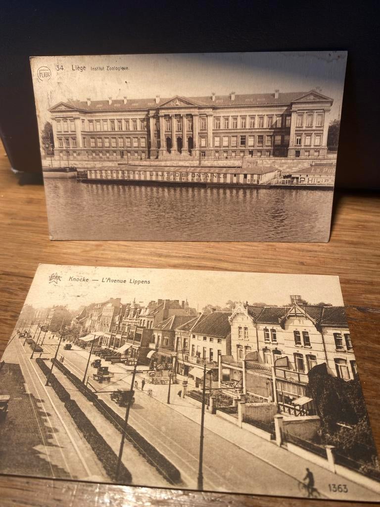 Oude ansichtkaarten Knokke en Luik - Voor 1920, Ophalen of Verzenden, Voor 1920, Gelopen, West-Vlaanderen