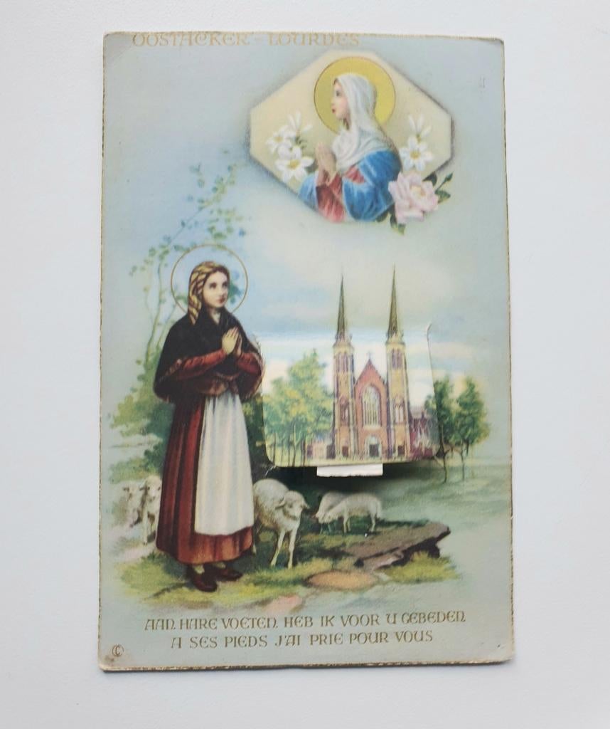 Oostacker-Lourdes Oostakker  - België Leporello, Ophalen of Verzenden, 1940 tot 1960, Gelopen, Oost-Vlaanderen