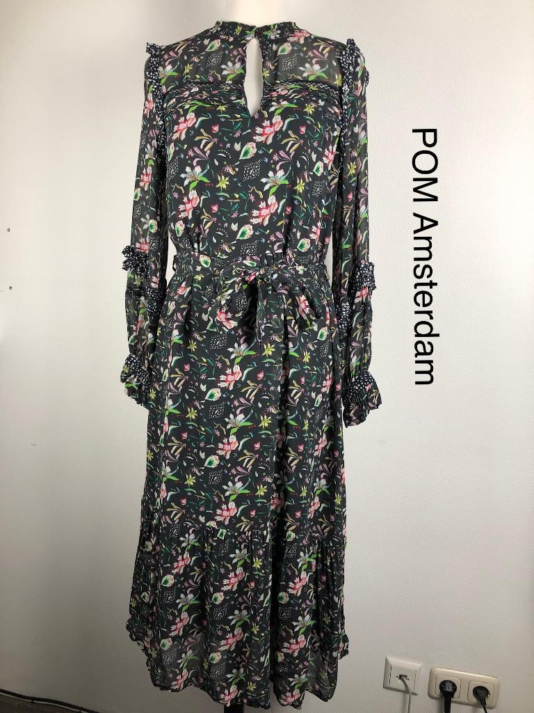 POM Amsterdam Jurk  (mt: 38) 15,1/8649, Maat 38/40 (M), POM Amsterdam, Blauw, POM Amsterdam