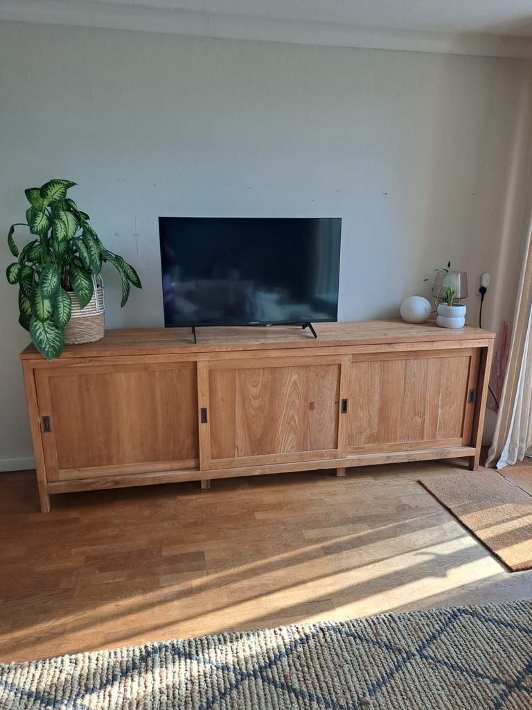 Teak dressoir, Ophalen, Gebruikt, 150 tot 200 cm, Teakhout