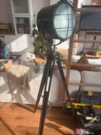 Stoere industriële vloerlamp - Zwart metaal, Ophalen, Zo goed als nieuw, Metaal, 100 tot 150 cm
