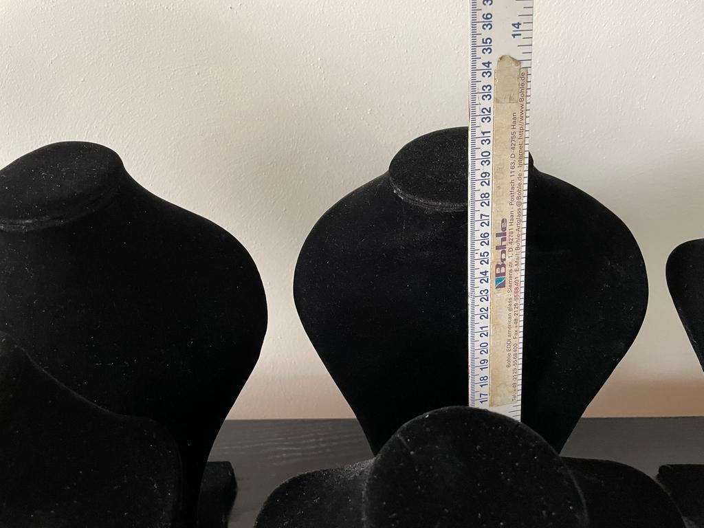 Sieraden displays, zwart fluweel, verschillende maten, Ophalen of Verzenden, Gebruikt