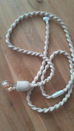 Macramé snoerlamp beige 2 ½ meter, Ophalen of Verzenden, Zo goed als nieuw, Stof, Minder dan 50 cm