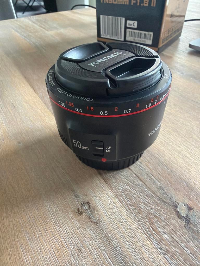 Yongnuo YN50mm F1.8 II lens, Audio, Tv en Foto, Fotografie | Lenzen en Objectieven, Ophalen, Gebruikt, Standaardlens