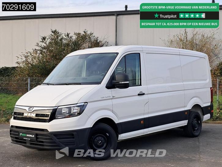 MAN TGE 3.140 BPM Vrij 140PK L3H2 Trekhaak Airco Cruise Came, Auto's, Bestelauto's, Bedrijf, Te koop, Achteruitrijcamera, Airconditioning