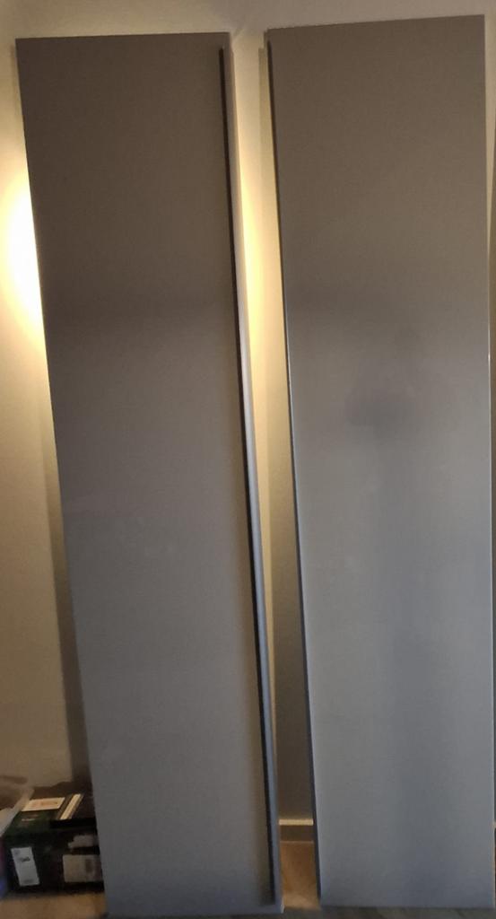 Ikea pax deuren - grijs hoogglans - twee stuks, Ophalen, 200 cm of meer, 50 tot 100 cm, Zo goed als nieuw