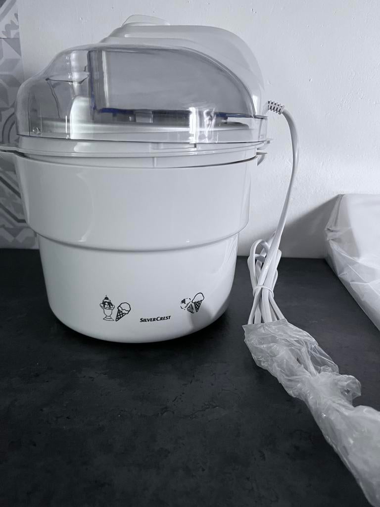 Silvercrest IJsmaker / ijsmachine voor softijs / schepijs, Ophalen of Verzenden, Nieuw, Koelelement