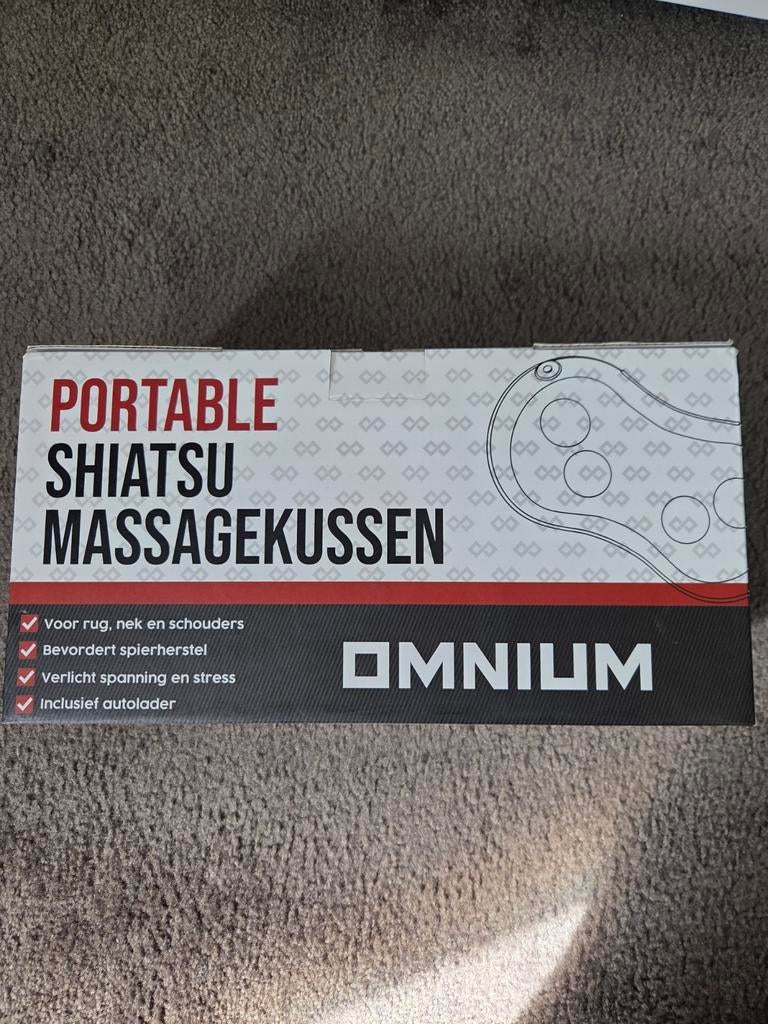 Omnium Portable Shiatsu Massagekussen, Ophalen of Verzenden, Massagestoel of Kussen