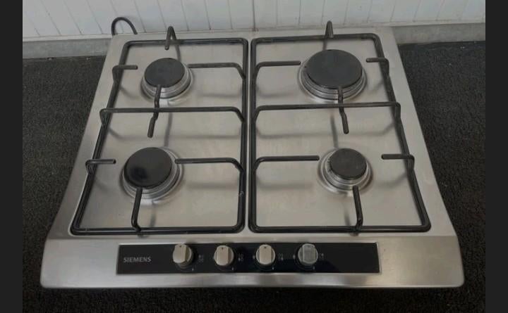 Siemens 4-pits inbouw gaskookplaat - Gebruikt, prima staat, Witgoed en Apparatuur, Kookplaten, Gebruikt, Inbouw, Gas, 4 kookzones
