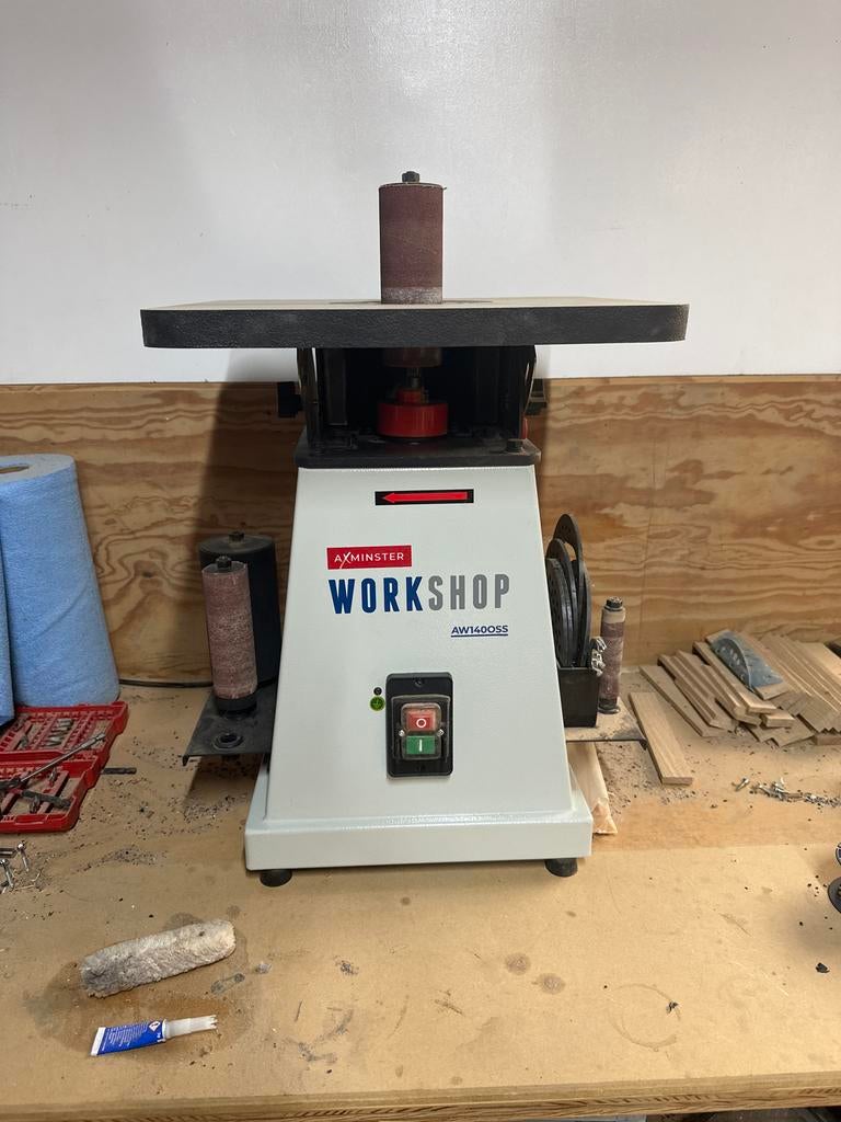 Axminster spindelschuurmachine AW1400SS, Ophalen of Verzenden, Gebruikt, Minder dan 600 watt, Overige typen