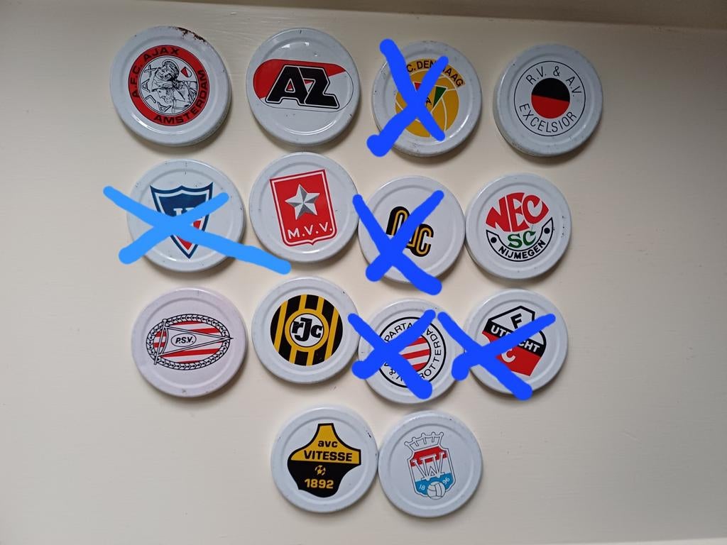 Deksel voetbal/ de Betuwe/ Club logo, Ophalen of Verzenden, Gebruikt, Overige typen