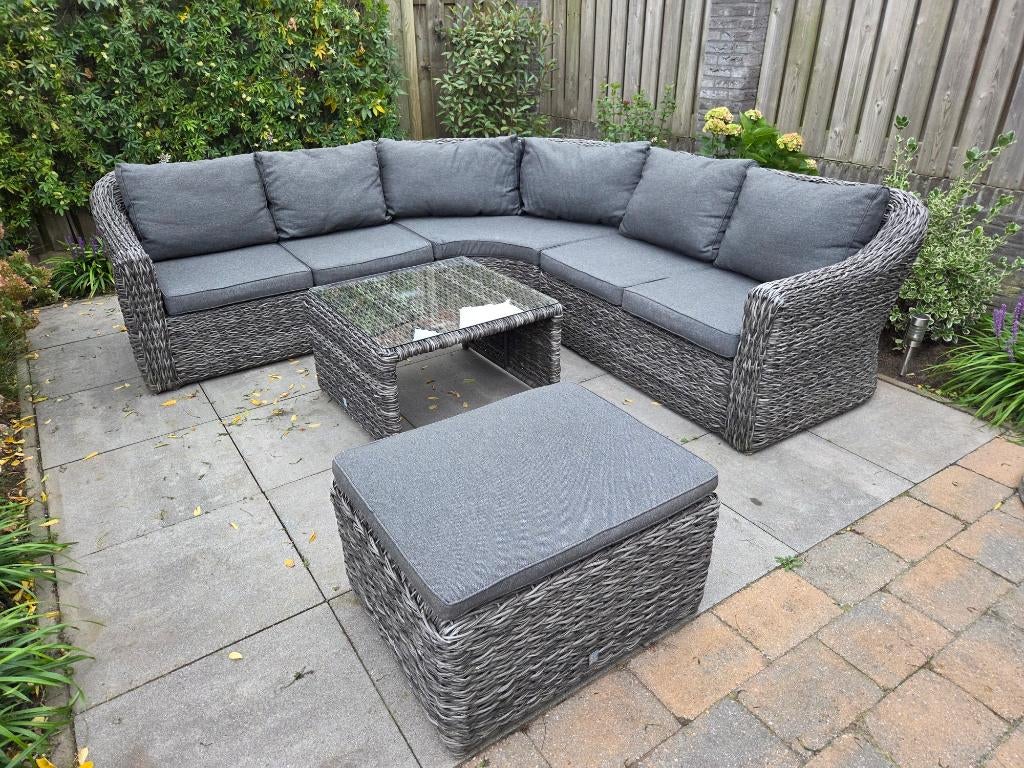 mooie luxe loungeset Armida intratuin, Tuin en Terras, Tuinsets en Loungesets, Ophalen, 5 zitplaatsen, Kunststof, Gebruikt