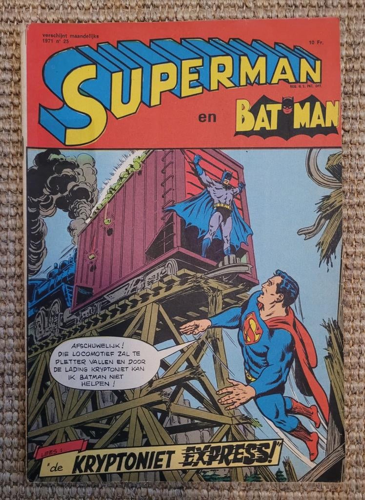 Superman en Batman # 25 1971 Interpresse, Boeken, Strips | Comics, Eén comic, Ophalen of Verzenden, Gelezen, Europa