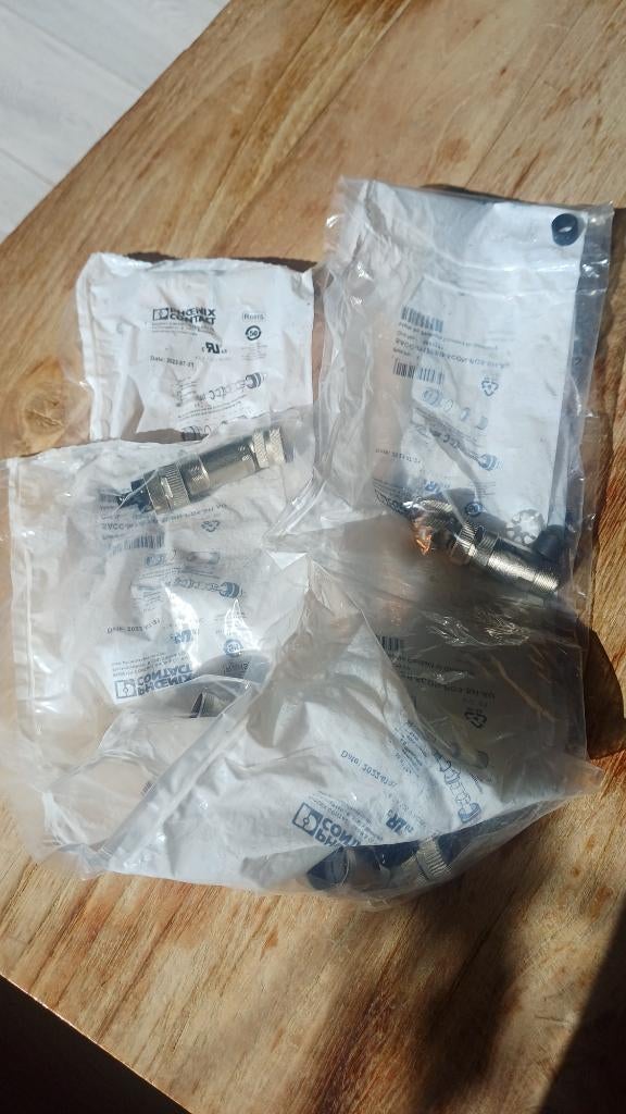 8 x Phoenix Contact Sensor/actuator dataconnector M12, Hobby en Vrije tijd, Elektronica-componenten, Ophalen of Verzenden, Nieuw