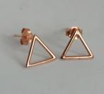 Rose goud op zilveren vergulde oorbellen 925 zilver, Sieraden, Tassen en Uiterlijk, Oorbellen, Ophalen of Verzenden, Goud, Zilver