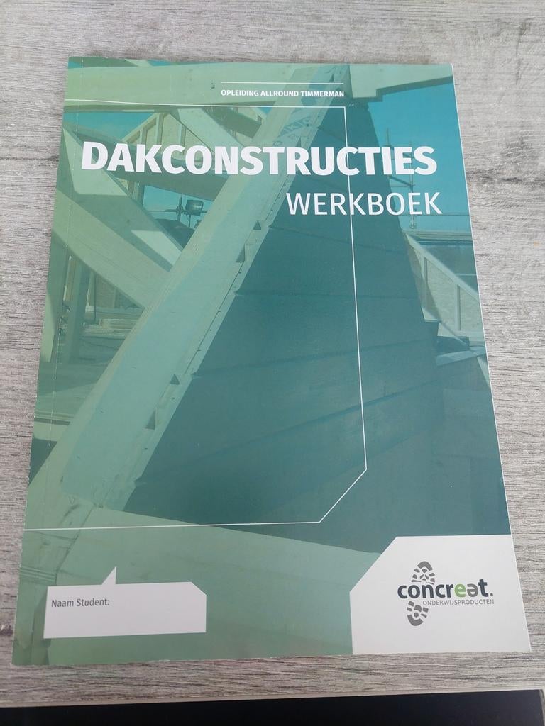 Concreet Werkboeken Timmerman: Dak, Wanden, Afbouw, Ophalen, Overige vakken, Nieuw, Concreet Onderwijsproducten