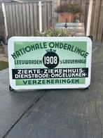 Emaille bord Nationale Onderlinge Langcat - Mint conditie, Verzenden