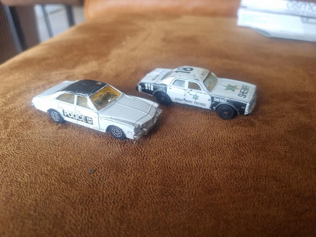 Corgi Juniors Buick Regal & Dodge Monaco Politie Auto's, Overige merken, Gebruikt, 1:50 of kleiner, Auto