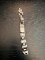 Stalen heren armband, Sieraden, Tassen en Uiterlijk, Armbanden, Ophalen of Verzenden, Zo goed als nieuw, Zilver, Staal