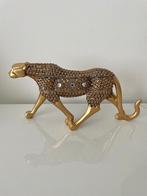 Luipaard beeld goud decoratie, Ophalen of Verzenden, Dier