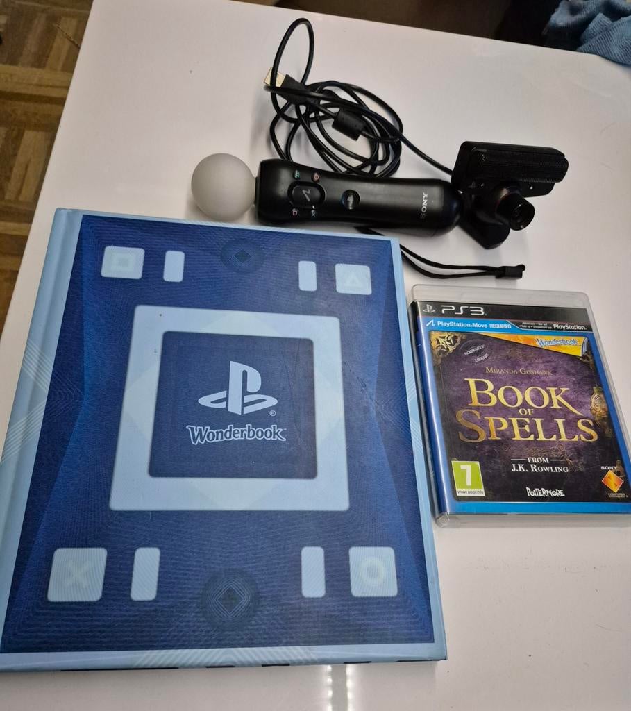Wonderbook: Book of Spells PS3 Move Bundle, Puzzel en Educatief, Gebruikt, 1 speler, Ophalen of Verzenden