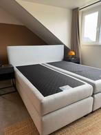 Boxspring bed karlsson 180x200, Blauw, Tweepersoons, Ophalen of Verzenden, Zo goed als nieuw