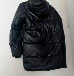 Zwarte lange puffer jas gewatterde jas maat  S, Ophalen of Verzenden, Zo goed als nieuw