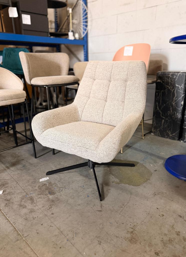 by fonQ Albie Fauteuil - Beige | Van €319, nu, Byfonq, Byfonq, Nieuw, 75 tot 100 cm