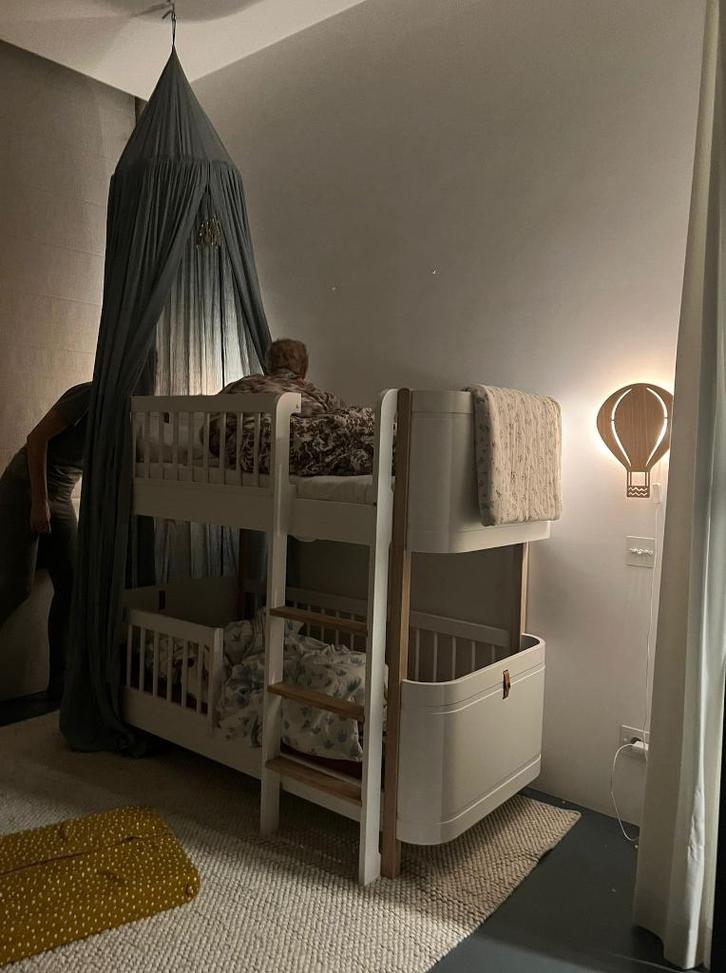 Oliver Furniture Wood Mini+ Low Bunk Bed, Huis en Inrichting, Slaapkamer | Bedden, Zo goed als nieuw, Eenpersoons, 70 cm of minder