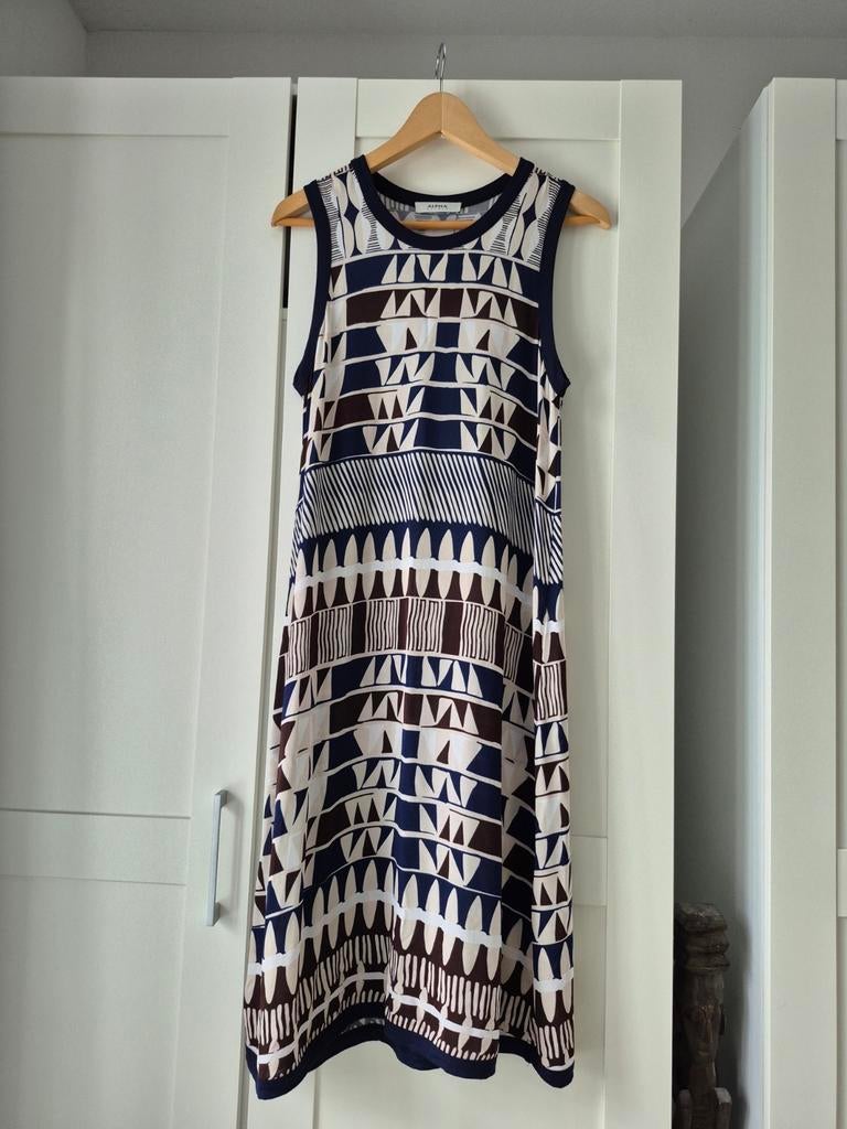 Alpha Studio Zomerjurkje mt 46, Kleding | Dames, Jurken, Blauw, Ophalen of Verzenden, Zo goed als nieuw, Onder de knie