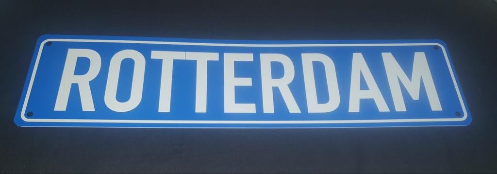 wandbord met 'ROTTERDAM' erop, perfect voor de man cave., Ophalen of Verzenden, Nieuw