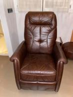 Stoel, Ophalen, Zo goed als nieuw, Leer, 50 tot 75 cm