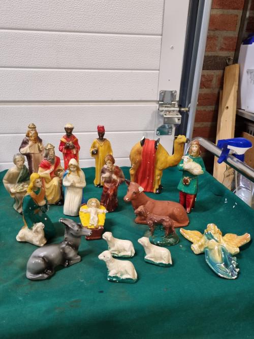 kerststal beelden jaren 70, Ophalen of Verzenden, 'T Olde Gre-j, Info@toldegrej.nl, Endepoelstraat 20f Didam